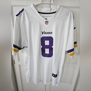 NFL White and Purple Vikings Jersey
